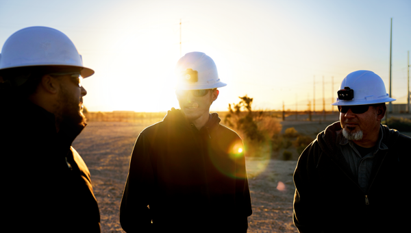 GridLiance engineers planning the transmission line enhancements needed to meet local energy demands